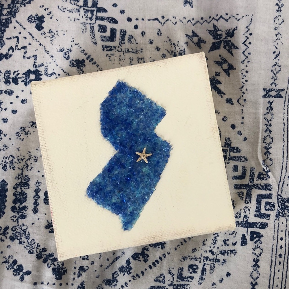 New Jersey sea glass sign